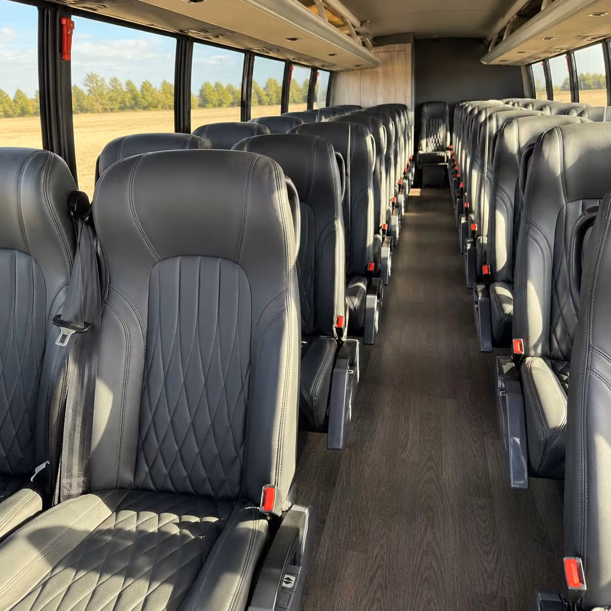 28 passenger minibus interior