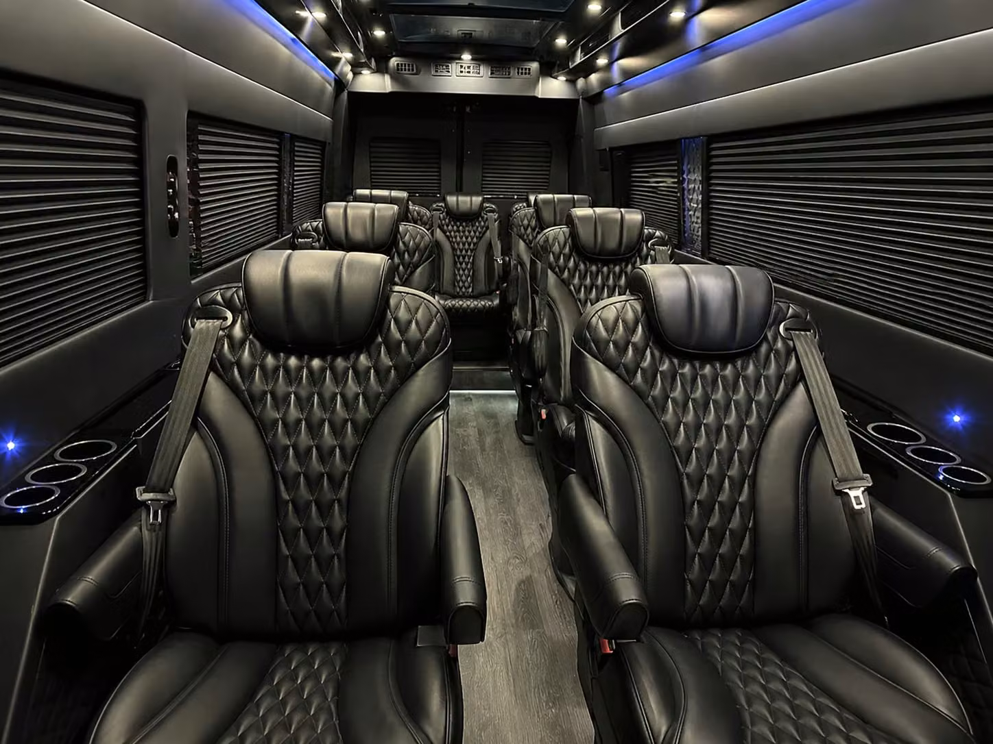 sprinter van with driver inside